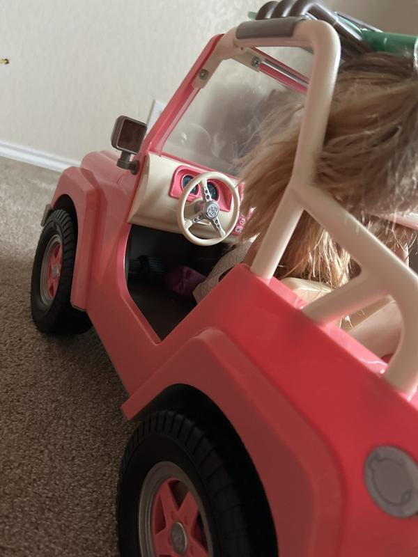 Student Battery Powered Barbie Jeep Student Power Wheel Pink Jeep