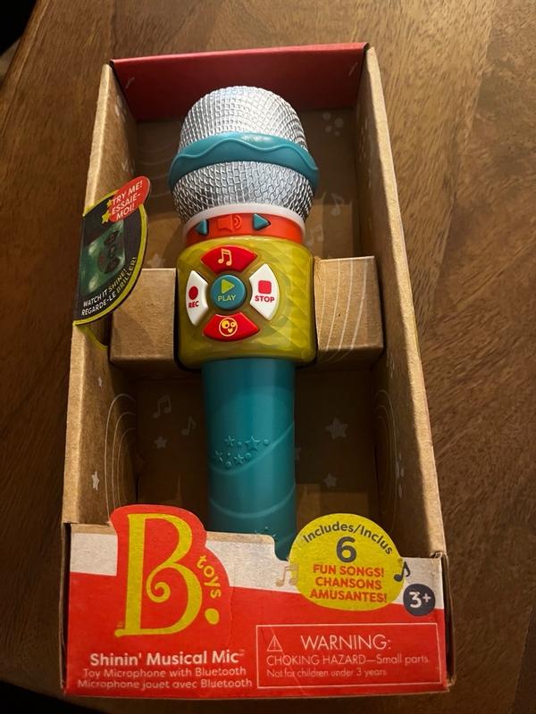 Shinin' Musical Mic | Toy Microphone with Bluetooth | B. toys