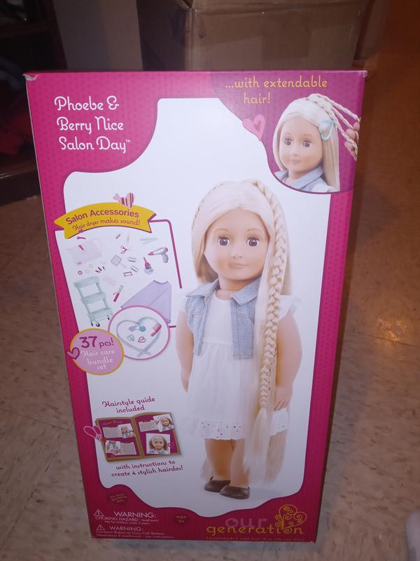 Our Generation, Phoebe - From Hair To There, 18-inch Hair Play Doll - R  Exclusive