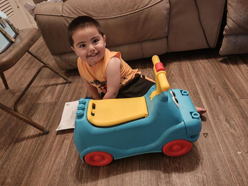 Hippo Ride-On with Lights, Sounds, & Blocks | Kaplan Early Learning