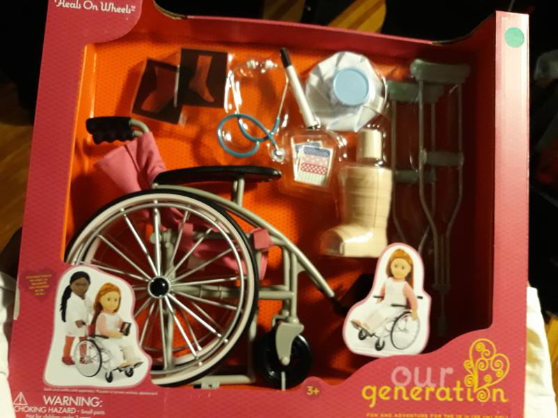 Our generation doll wheelchair and crutches online