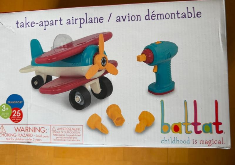 Battat take apart plane clearance