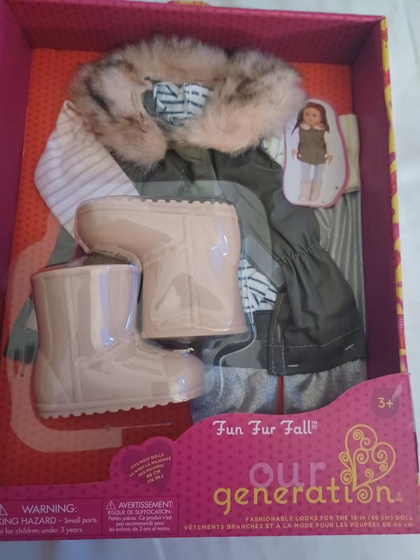 Our Generation Doll & Faux-Fur Outfit