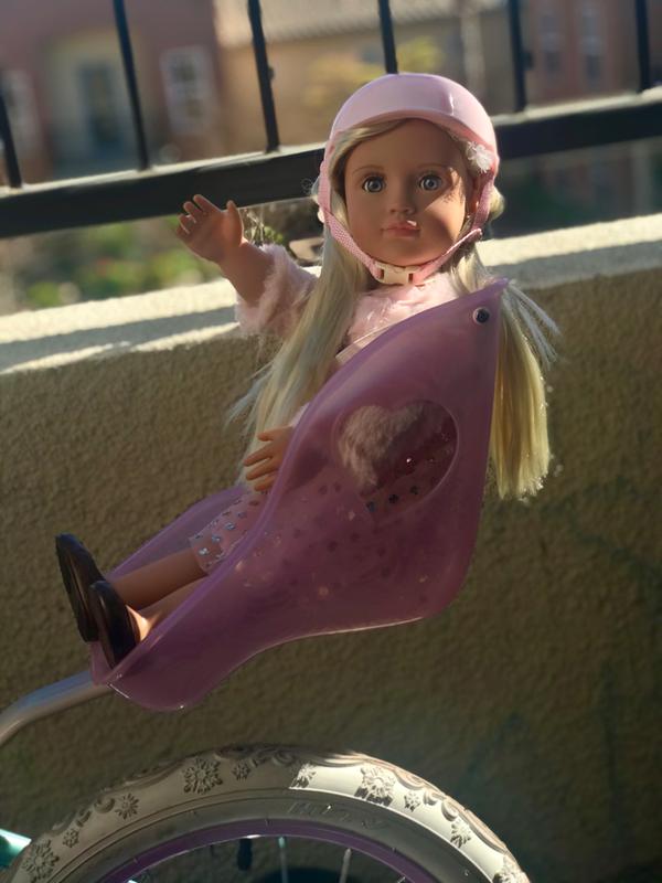 Doll Millie ready for a ride