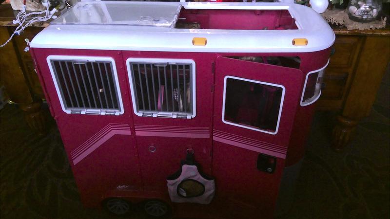 18 inch doll horse sales trailer