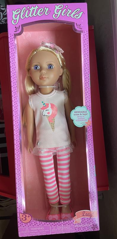  Glitter Girls Lacy 14 Inch Doll Wearing Pink Tunic