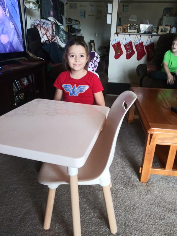 Quincy Kids' Desk and Chair Set White/Pink - Buylateral