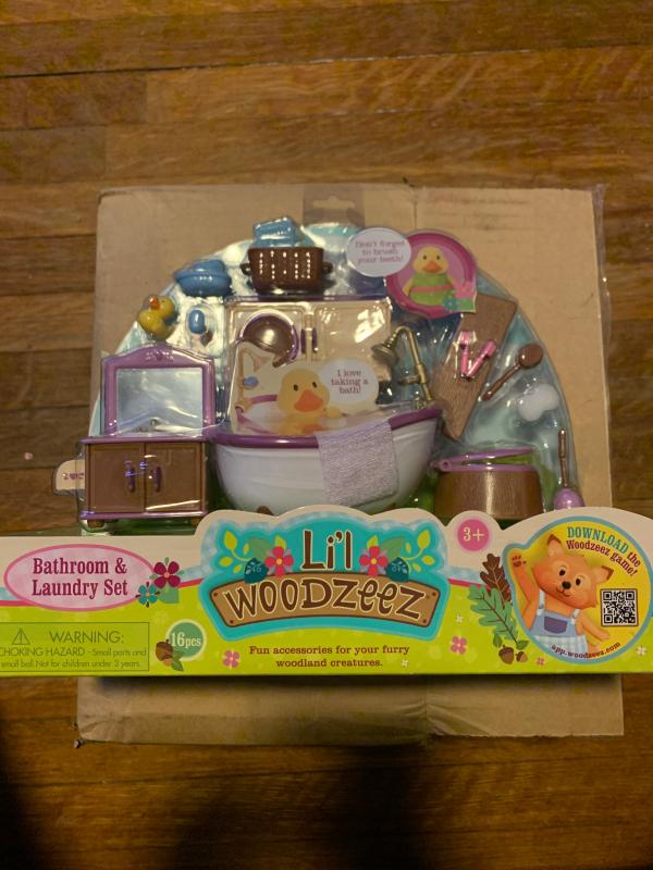 Bathroom & Laundry Set | Toy Furniture Set | Li'l Woodzeez