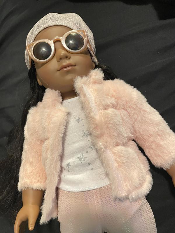 Fancy & Furry | 18-inch Doll Pink Coat Outfit | Our Generation