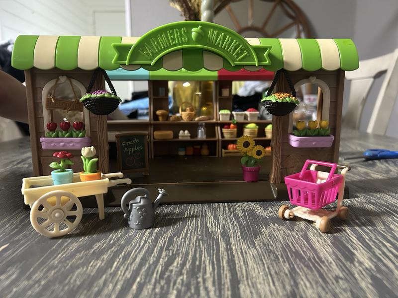 Hoppin' Farmers Market | Shop Playset with Toy Food | Li'l