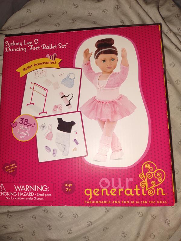 Our Generation Dancing Feet Ballet Accessory Set for 18 Dolls