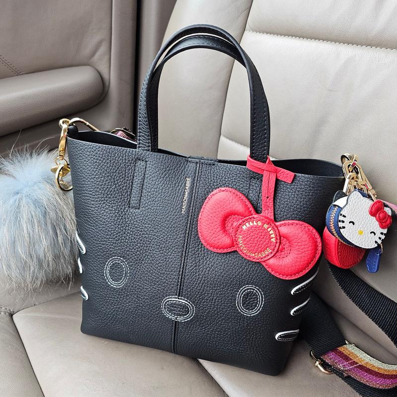 MAISON de SABRÉ Hello Kitty Leather Soft Tote | Bloomingdale's