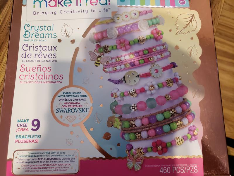 make it real 460 Piece Crafts Bracelet Kit Crystal Dreams Nature's