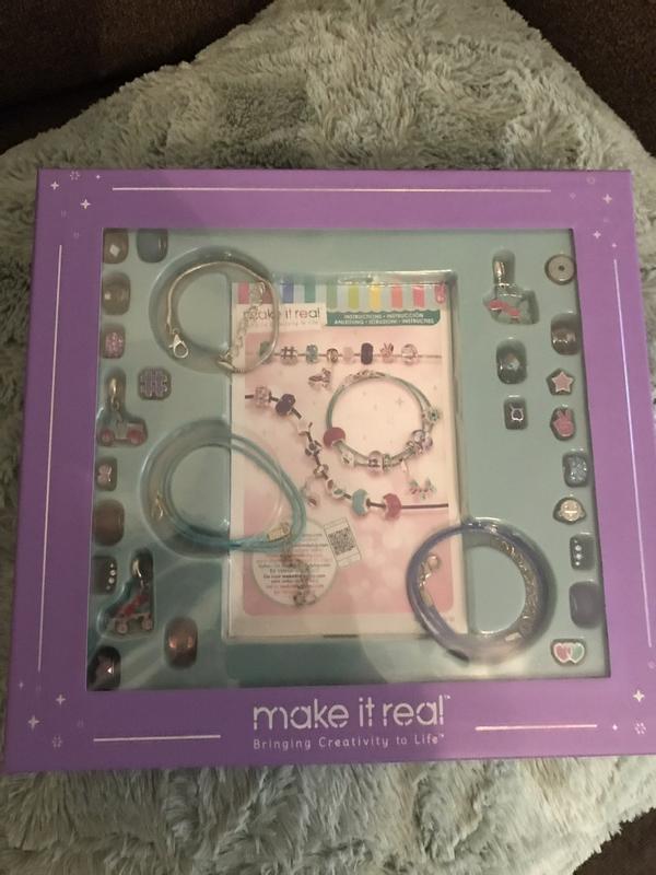 make it real Kit de fabrication bracelets 27pcs Halo Charms Think Pink