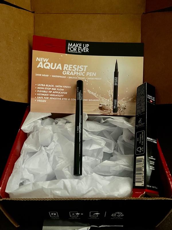 MAKE UP FOR EVER AQUA RESIST AQUA RESIST GRAPHIC PEN BLACK 0.52ml