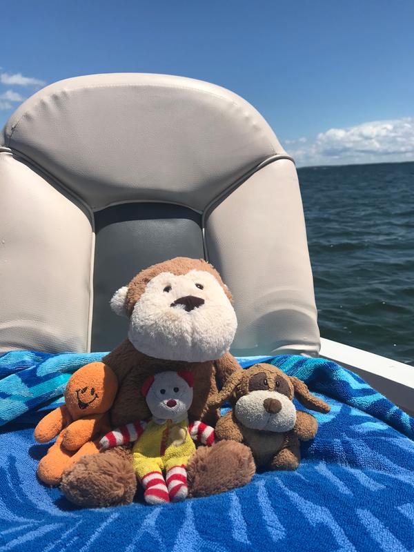 Paul (ft. Jorge, Ronald, and Edward) on the boat!