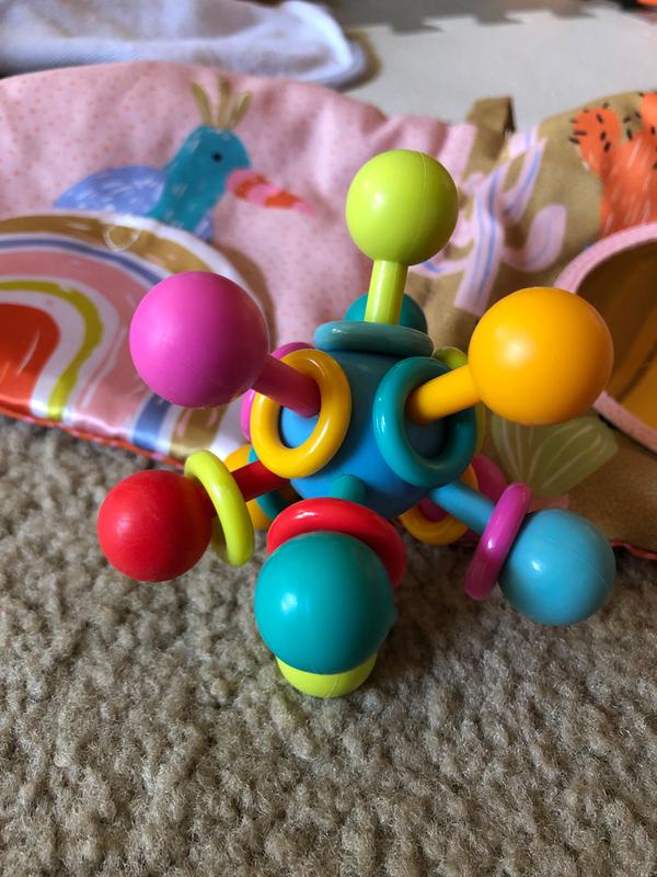 Manhattan toy atom rattle & teether grasping store activity baby toy