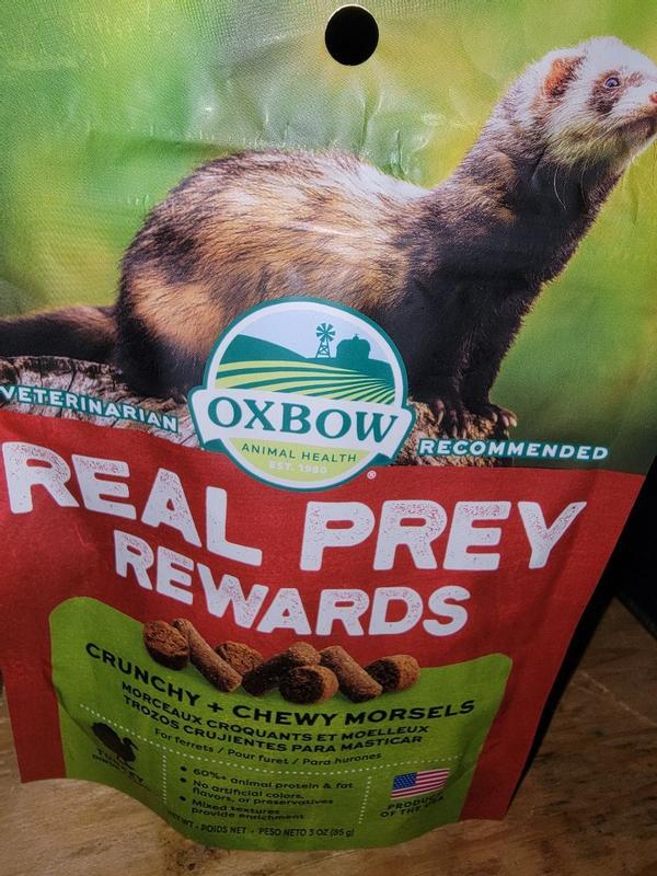 Real Prey Rewards Turkey Ferret Treats Oxbow Animal Health