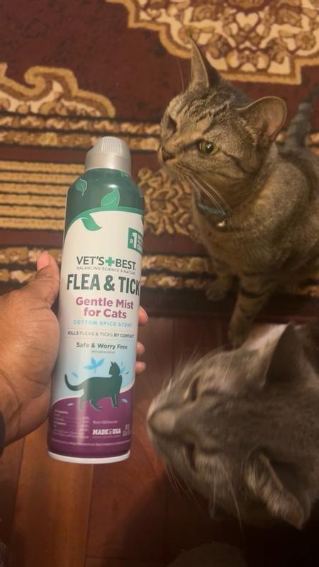 Cat Cotton Spice Flea Tick Gentle Mist Spray Vet s Best