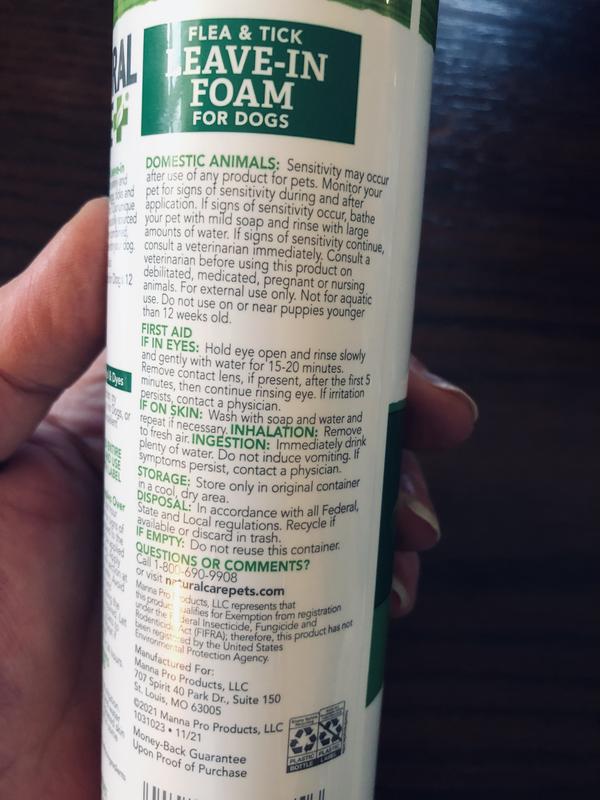 Natural care flea shop and tick drops directions