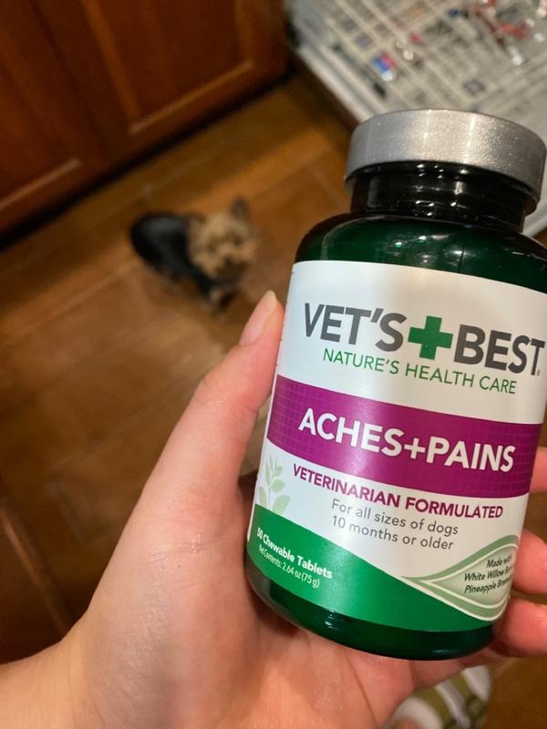 Natural Pain Relief for Dogs Aches and Pains Tablets Vets Best