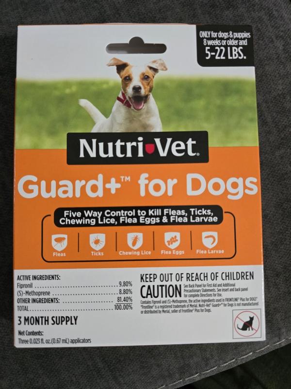 Guard+ for Dogs - Small Dog Flea and Tick Treatment | Nutri-Vet