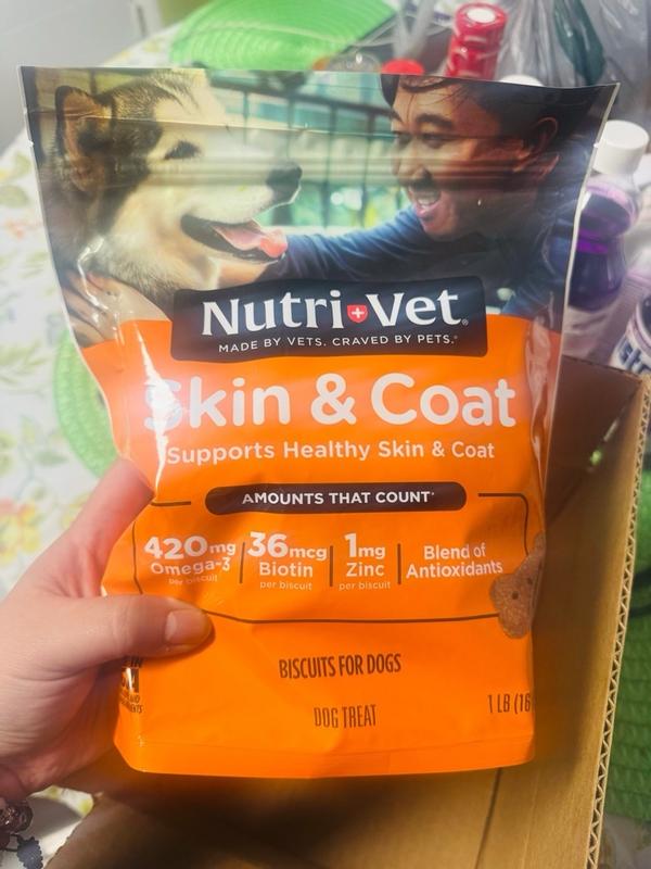 Dog Skin Coat Functional Biscuits Nutri Vet