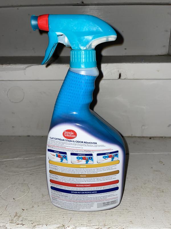 Simple solution cat clearance stain and odor remover