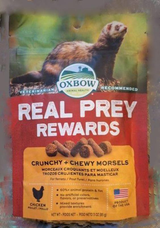 Real Prey Rewards Chicken Ferret Treats Oxbow Animal Health