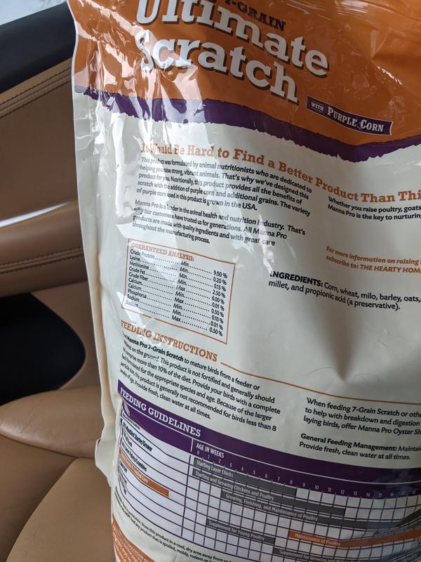 Manna Pro Cracked Corn with Purple Corn Chicken Feed, 10 lbs