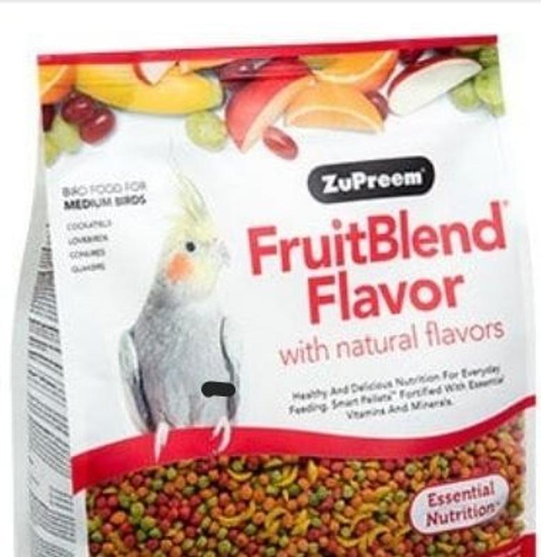 Zupreem fruit hot sale blend cockatiel