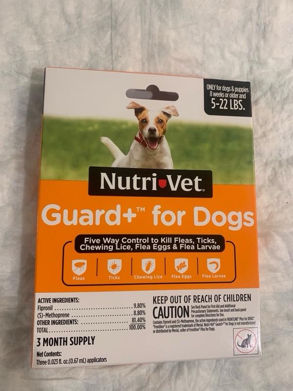 Guard+ for Dogs - Small Dog Flea and Tick Treatment | Nutri-Vet