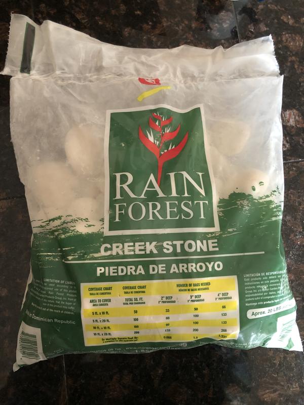 Rain Forest 0.4 cu. ft. 3-5 in. 30 lb. Large Creek Stone River Rock  (30-pack pallet/12 cu. ft.) RFCSL-30-P30 - The Home Depot