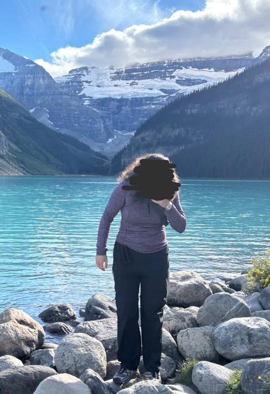 The pants in action in Banff!