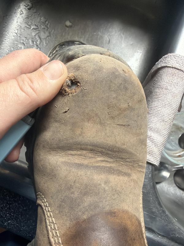 Puncture to metal