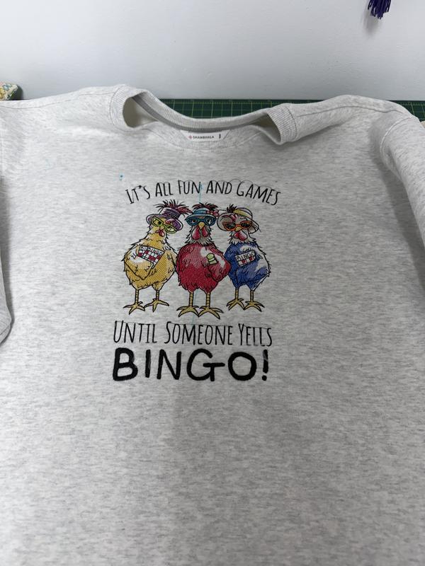I do machine embroidery for fun!