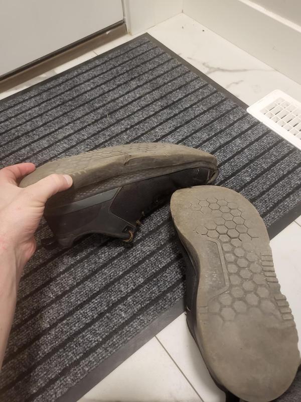 Ground down tread after 230 days
