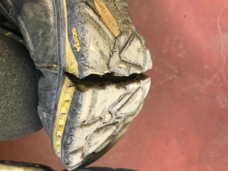 Boots are 6 months old and is not under manufacturing defects warranty
