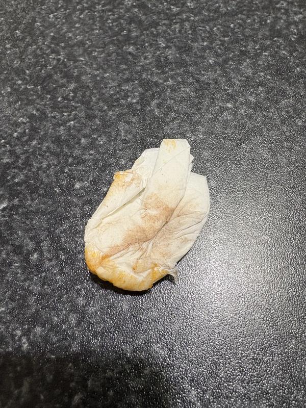 Dirty Kleenex found in hoodie pocket by gift receiver, as I bought this online as a gift for my granddaughter