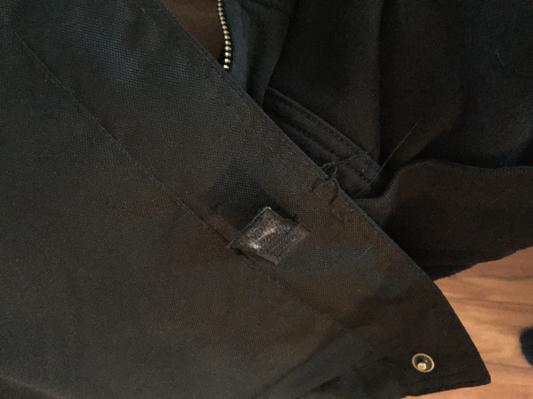 Velcro stitching coming off and pulling on other threading