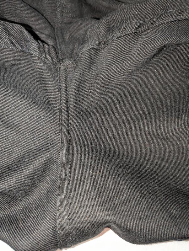 Wearing away in the crotch area