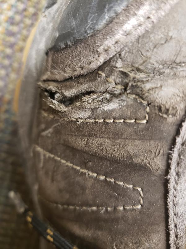 Crack on exterior at flexpoint