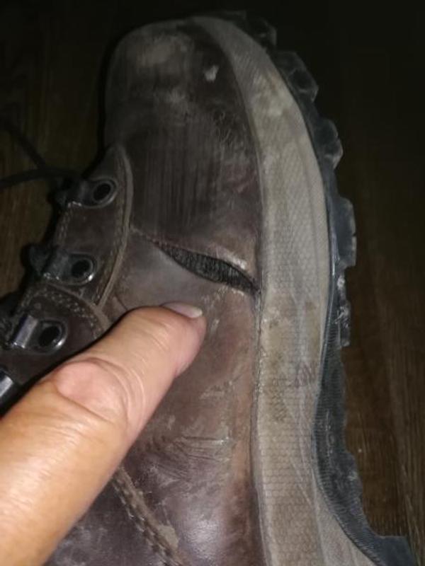Ruptured seam in high stress area