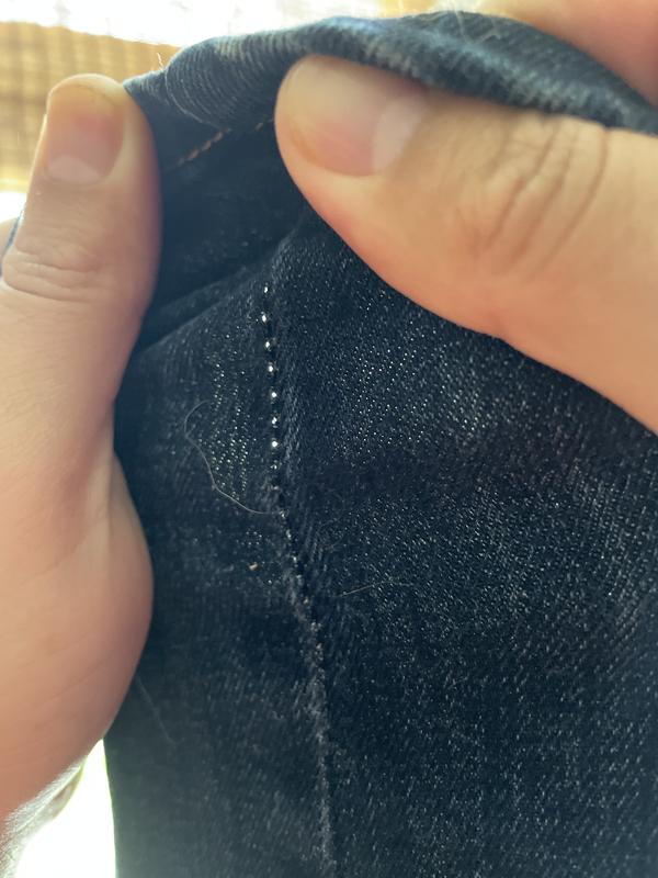 Weak stitching on outer seam