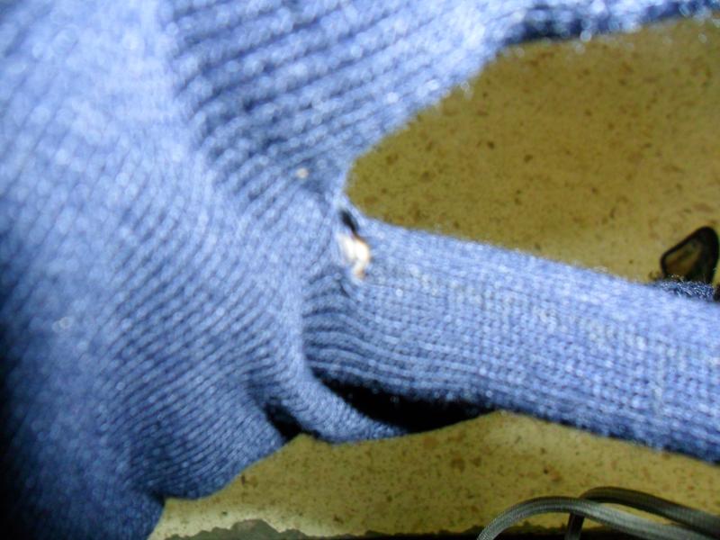 Torn between fingers