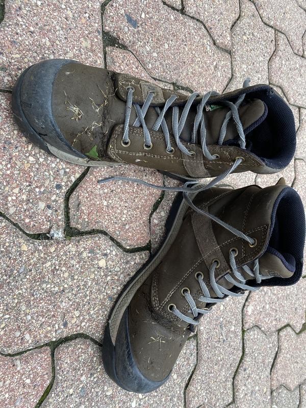 Boots after being in rain and wet grass for 1 hour.