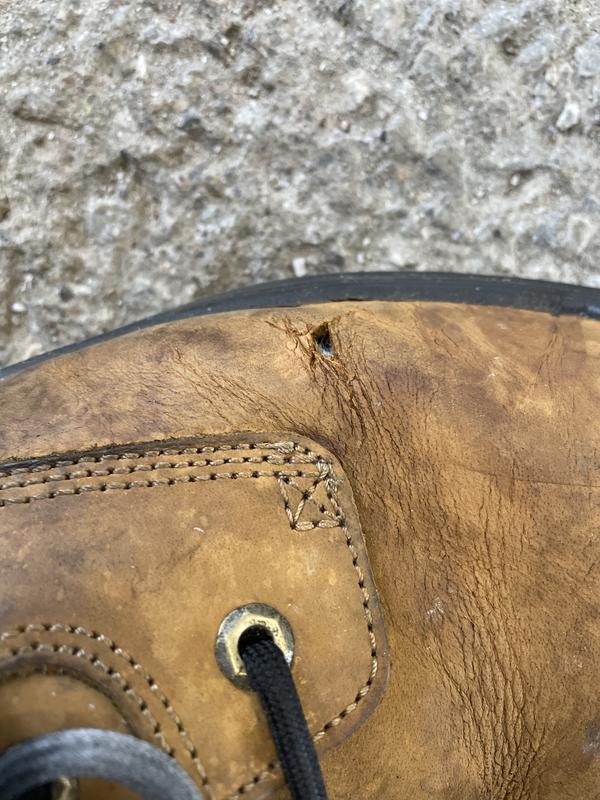 Left side, left boot