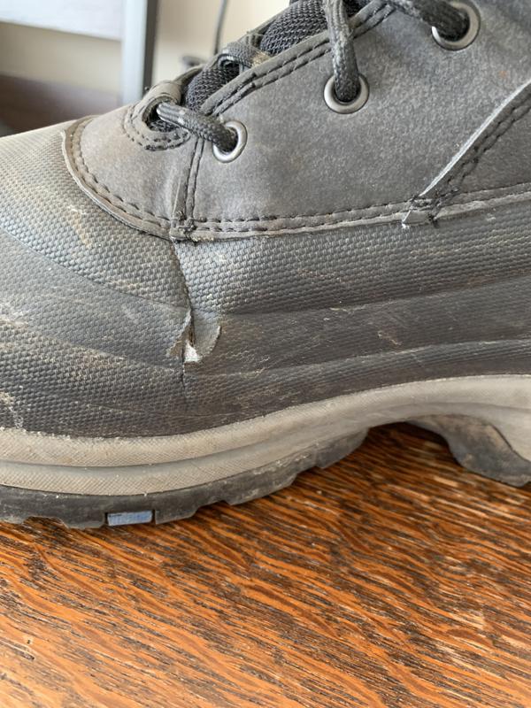 Hole on side of boot
