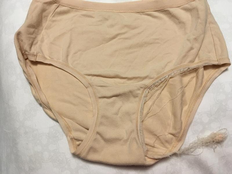 Frayed underwear