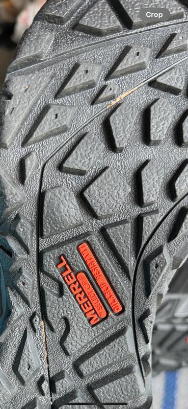 someone went through some effort to clean the sole, just not a great job
